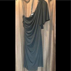 EUC Calvin Klein one shoulder black dress